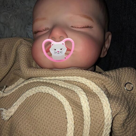 TERABITHIA 19 Inches Real Baby reborn Baby Doll with Painted Hair Newborn  Doll - Picture 4 of 5